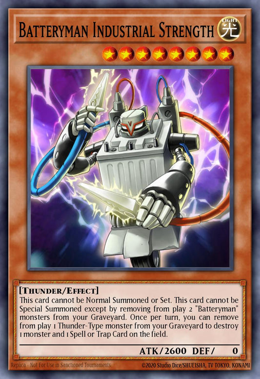 (031) YuGiOh TCG LODT: Light of Destruction Single: Batteryman Industrial Strength (V.2 - Rare)  Rare