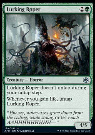 (194) Magic The Gathering Adventures in the Forgotten Realms Single: Lurking Roper Holo Uncommon