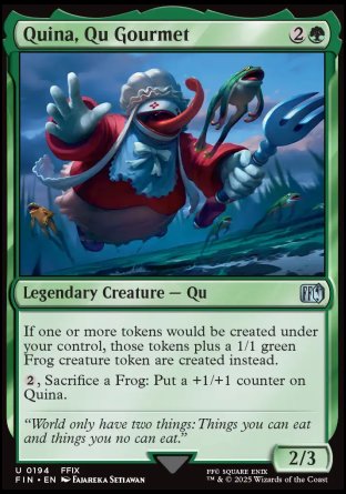 (194) Magic The Gathering Magic: The Gathering - FINAL FANTASY Single: Quina, Qu Gourmet Holo Uncommon