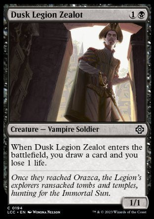 (194) Magic The Gathering Commander: The Lost Caverns of Ixalan Single: Dusk Legion Zealot  Common