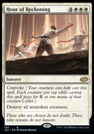 (194) Magic The Gathering Jumpstart 2022 Single: Hour of Reckoning  Rare