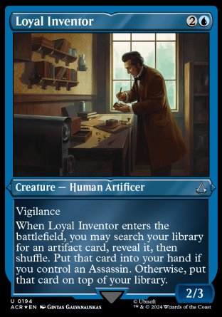(194) Magic The Gathering Universes Beyond: Assassin's Creed: Extras Single: Loyal Inventor  Uncommon