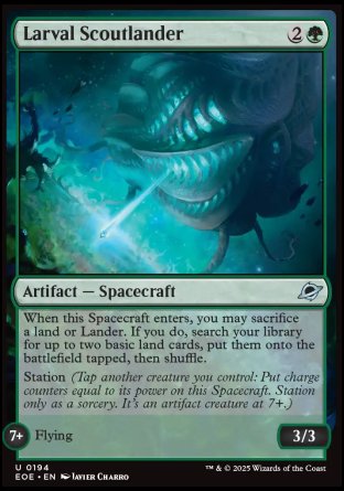 (194) Magic The Gathering Edge of Eternities Single: Larval Scoutlander  Uncommon