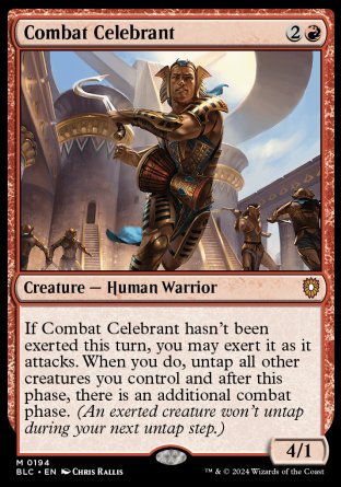 (194) Magic The Gathering Commander: Bloomburrow Single: Combat Celebrant  Mythic