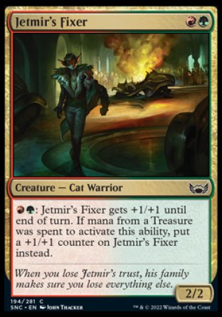 (194) Magic The Gathering Streets of New Capenna Single: Jetmir's Fixer  Common