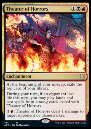 (194) Magic The Gathering Commander: Adventures in the Forgotten Realms Single: Theater of Horrors  Rare
