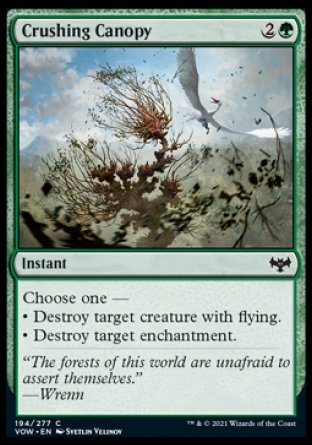 (194) Magic The Gathering Innistrad: Crimson Vow Single: Crushing Canopy  Common