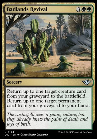 (194) Magic The Gathering Outlaws of Thunder Junction Single: Badlands Revival  Uncommon