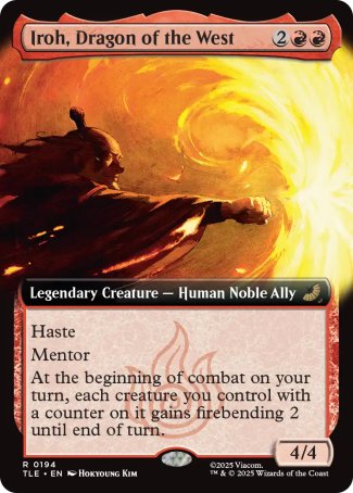 (194) Magic The Gathering Magic: The Gathering | Avatar: The Last Airbender: Eternal Single: Iroh, Dragon of the West (V.2)  Rare