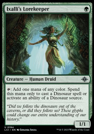 (194) Magic The Gathering The Lost Caverns of Ixalan Single: Ixalli's Lorekeeper Holo Uncommon