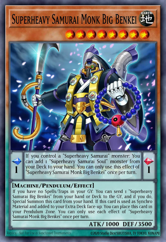 (187) YuGiOh TCG MP24: 25th Anniversary Tin: Dueling Mirrors Single: Superheavy Samurai Monk Big Benkei  Ultra Rare