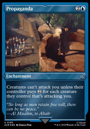 (195) Magic The Gathering Universes Beyond: Assassin's Creed: Extras Single: Propaganda  Holo Uncommon