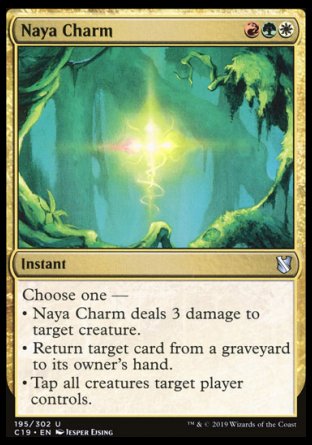 (195) Magic The Gathering Commander 2019 Single: Naya Charm  Uncommon