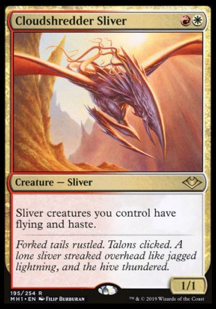 (195/254) Magic The Gathering Modern Horizons Single: Cloudshredder Sliver  Rare