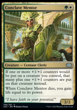 (195) Magic The Gathering Double Masters 2022 Single: Conclave Mentor Holo Uncommon
