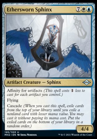 (195) Magic The Gathering Modern Horizons 2 Single: Ethersworn Sphinx  Uncommon