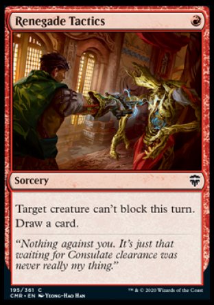 (195/361) Magic The Gathering Commander Legends Single: Renegade Tactics Holo Common