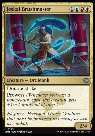 (195) Magic The Gathering Tarkir: Dragonstorm Single: Jeskai Brushmaster  Uncommon