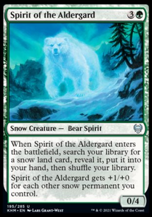 (195/285) Magic The Gathering Kaldheim Single: Spirit of the Aldergard Holo Uncommon