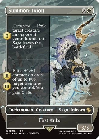 (195) Magic The Gathering Commander: Magic: The Gathering - FINAL FANTASY: Extras Single: Summon: Ixion Holo Rare