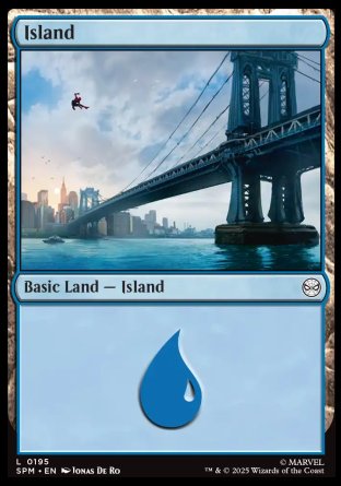 (195) Magic The Gathering Magic: The Gathering | Marvel's Spider-Man Single: Island (V.2) Holo Land