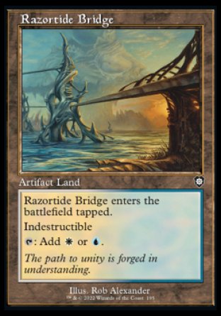 (195) Magic The Gathering Commander: The Brothers' War Single: Razortide Bridge  Common