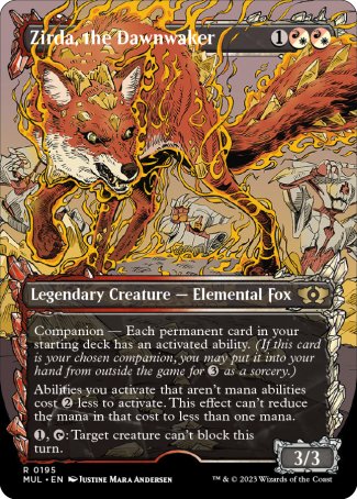 (195) Magic The Gathering Multiverse Legends Single: Zirda, the Dawnwaker (V.3) Holo Rare