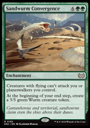 (195) Magic The Gathering Commander: Duskmourn: House of Horror Single: Sandwurm Convergence  Rare