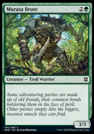 (195/280) Magic The Gathering Zendikar Rising Single: Murasa Brute  Common