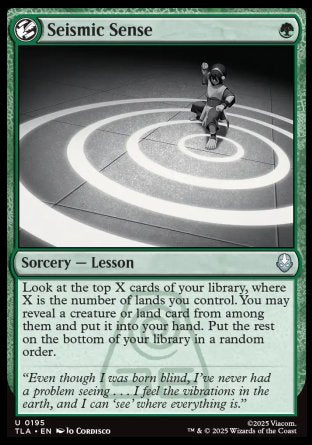 (195) Magic The Gathering Magic: The Gathering | Avatar: The Last Airbender Single: Seismic Sense Holo Uncommon