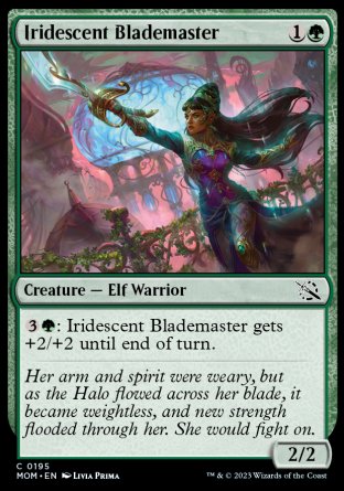 (195) Magic The Gathering March of the Machine Single: Iridescent Blademaster Holo Common