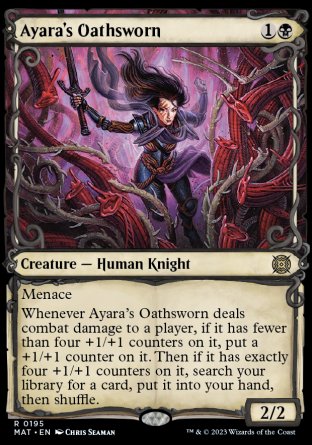 (195) Magic The Gathering March of the Machine: The Aftermath: Extras Single: Ayara's Oathsworn (V.4) Holo Rare