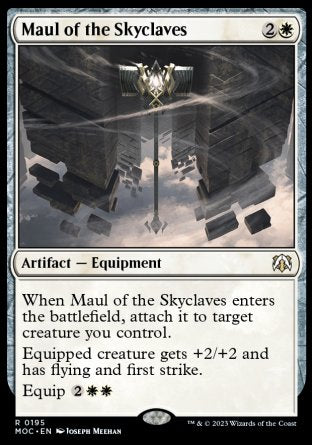 (195) Magic The Gathering Commander: March of the Machine Single: Maul of the Skyclaves  Rare