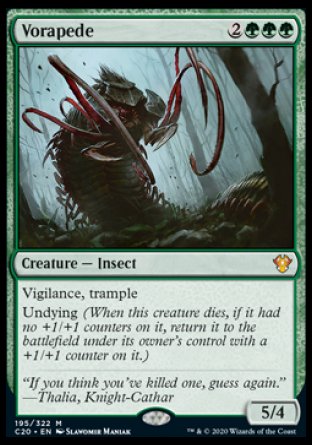 (195/322) Magic The Gathering Commander: Ikoria Single: Vorapede  Mythic