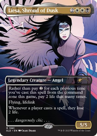 (1961) Magic The Gathering Secret Lair Drop Series Single: Liesa, Shroud of Dusk Holo Rare