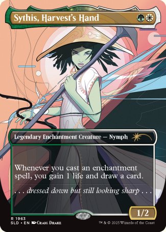 (1963) Magic The Gathering Secret Lair Drop Series Single: Sythis, Harvest's Hand Holo Rare