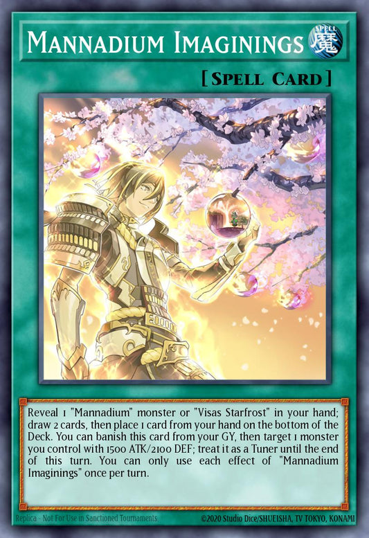 (196) YuGiOh TCG MP24: 25th Anniversary Tin: Dueling Mirrors Single: Mannadium Imaginings  Ultra Rare