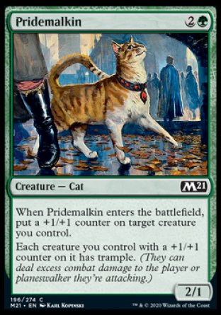 (196) Magic The Gathering Core 2021 Single: Pridemalkin  Common