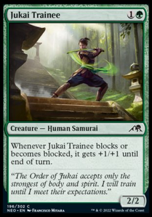 (196) Magic The Gathering Kamigawa: Neon Dynasty Single: Jukai Trainee  Common