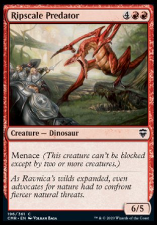 (196/361) Magic The Gathering Commander Legends Single: Ripscale Predator  Common