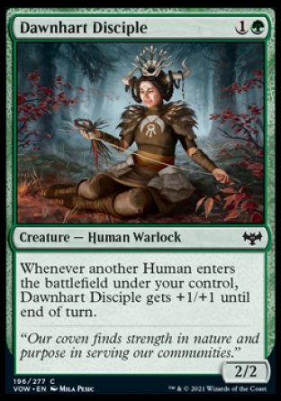 (196) Magic The Gathering Innistrad: Crimson Vow Single: Dawnhart Disciple Holo Common