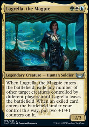(196) Magic The Gathering Streets of New Capenna Single: Lagrella, the Magpie  Uncommon