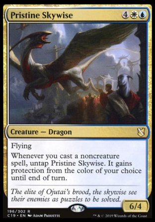 (196) Magic The Gathering Commander 2019 Single: Pristine Skywise Holo Rare