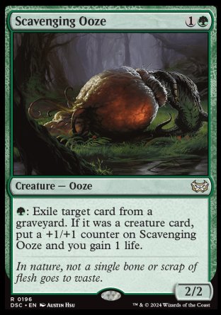 (196) Magic The Gathering Commander: Duskmourn: House of Horror Single: Scavenging Ooze Holo Rare