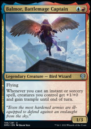 (196) Magic The Gathering Dominaria United Single: Balmor, Battlemage Captain  Uncommon