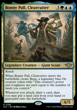 (196) Magic The Gathering Outlaws of Thunder Junction Single: Bonny Pall, Clearcutter  Holo Rare