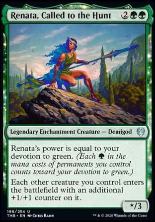 (196/254) Magic The Gathering Theros Beyond Death Single: Renata, Called to the Hunt Holo Uncommon