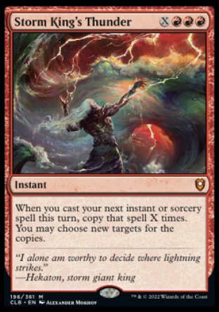 (196) Magic The Gathering Commander Legends: Battle for Baldur's Gate Single: Storm King's Thunder Holo Mythic