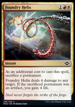 (196) Magic The Gathering Modern Horizons 2 Single: Foundry Helix  Common
