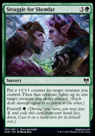 (196/285) Magic The Gathering Kaldheim Single: Struggle for Skemfar  Common